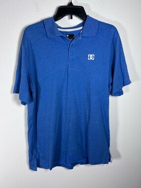DC Men’s Royal Blue Polo with Embroidered Logo Size L